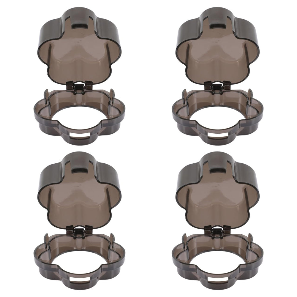 Toddmomy knob covers on a transparent pack shield gas stove controls from curious children.