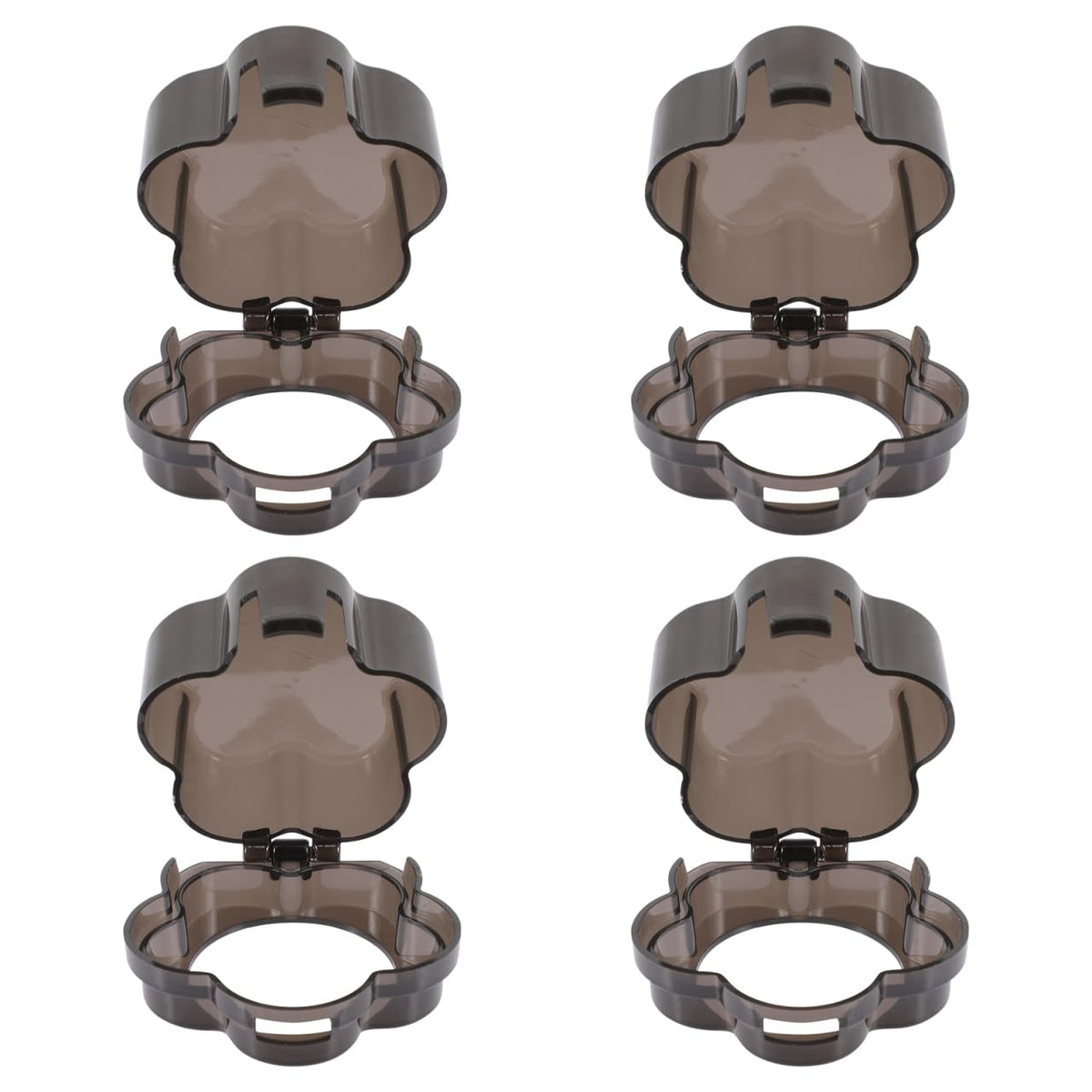 Toddmomy knob covers on a transparent pack shield gas stove controls from curious children.