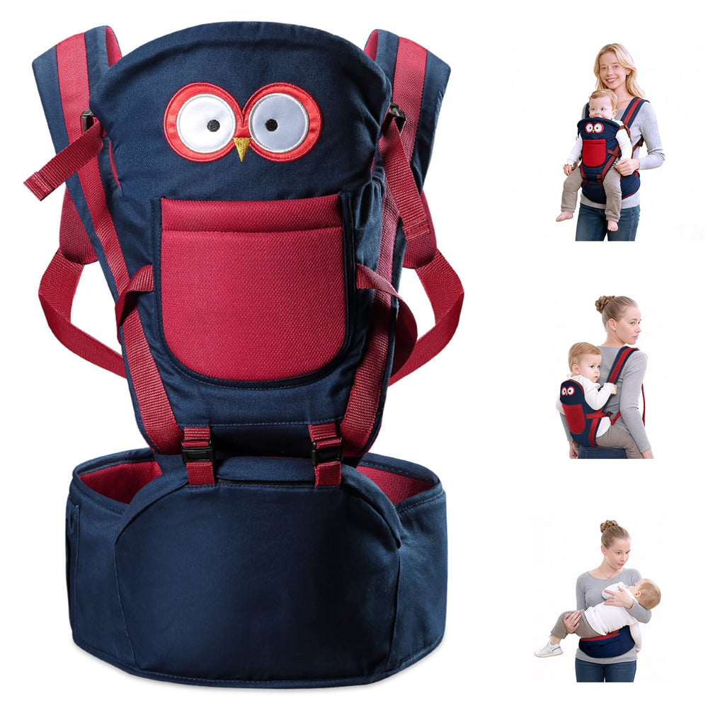 TOFFCAEA 6-in-1 baby carrier hip-seat in use for ergonomic newborn to toddler support