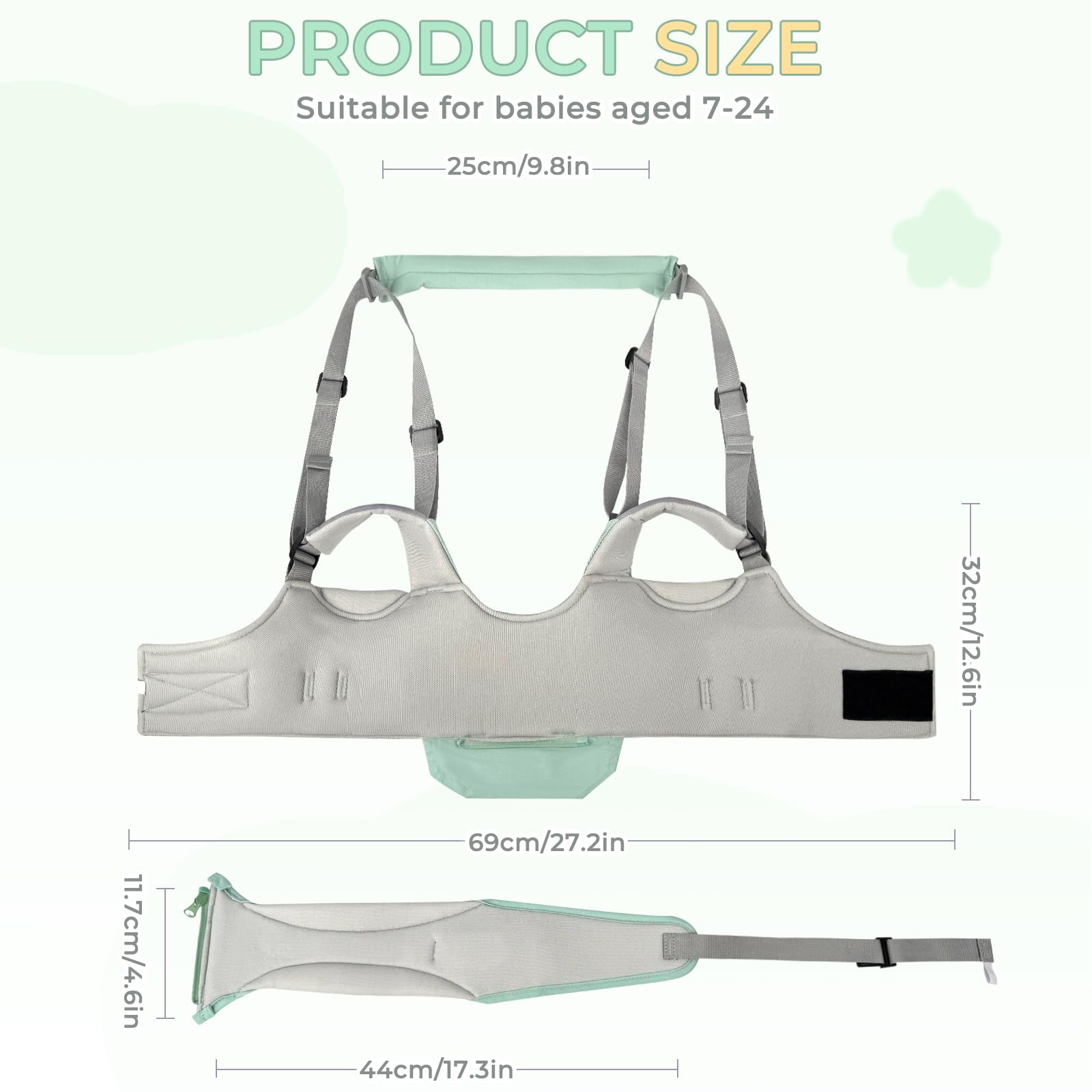 TOFFCAEA detachable crotch feature enables flexible start-to-stand guidance
