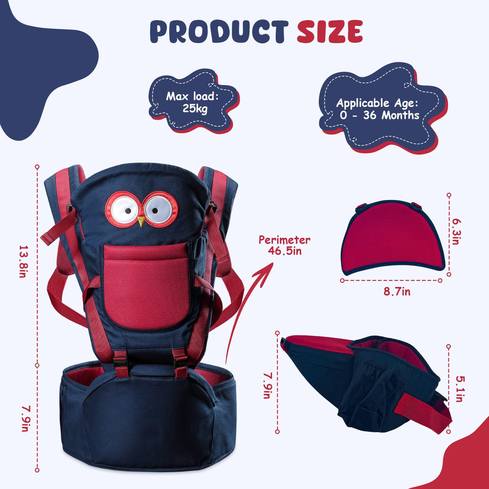 TOFFCAEA front-carry setup demonstrates hands-free convenience with adjustable comfort