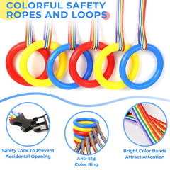 TOFFCAEA rainbow design highlights visibility and engages children during queueing.