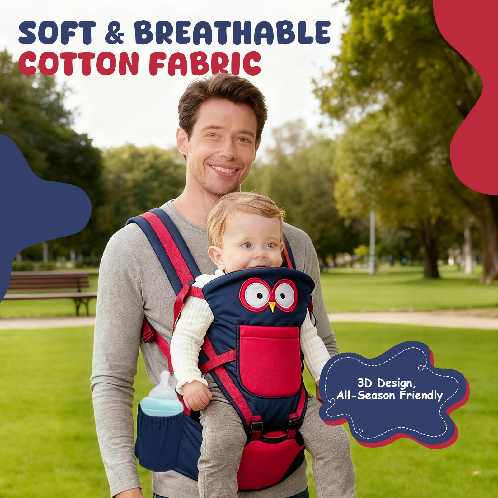 TOFFCAEA soft cotton drool pads resist pilling and protect baby's skin