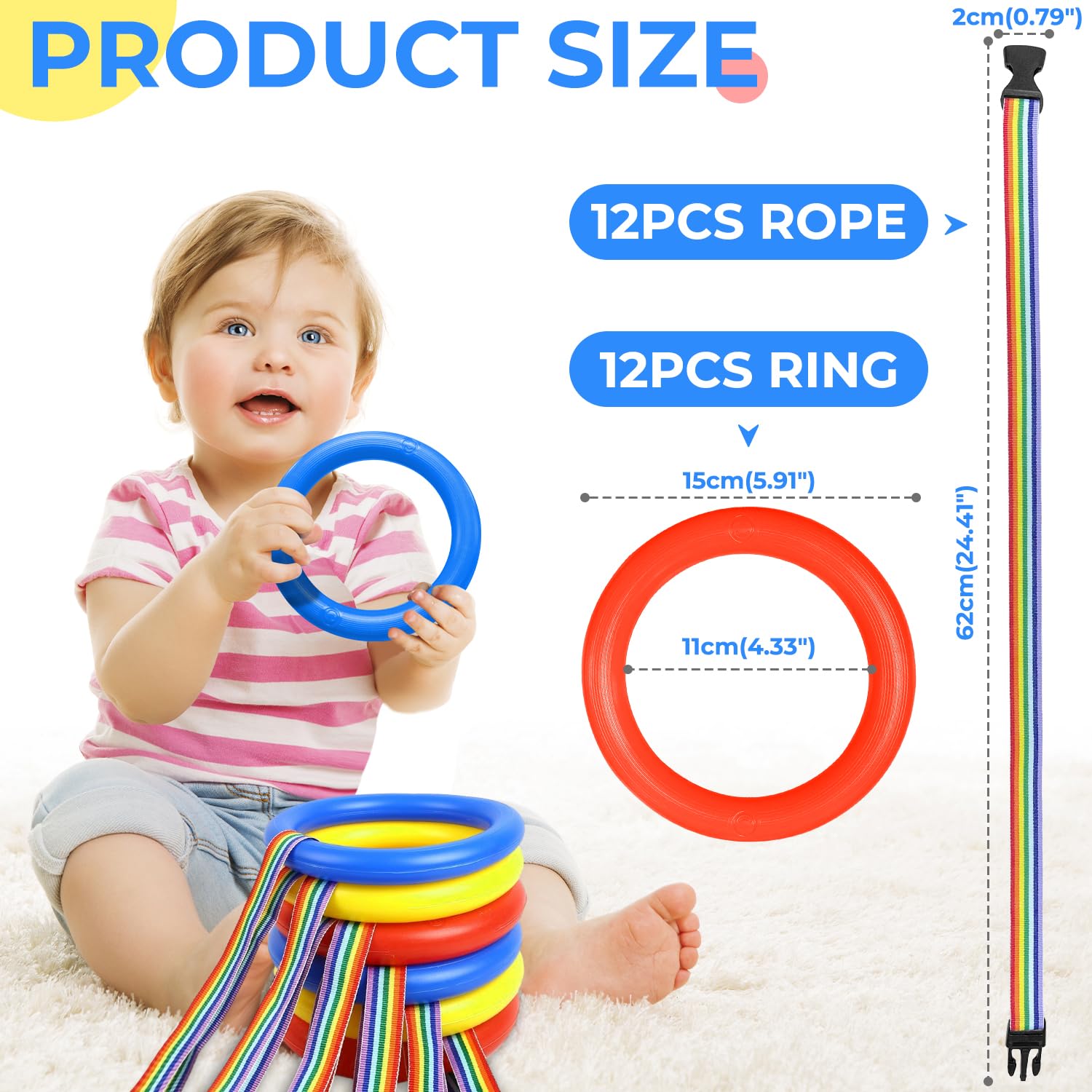 TOFFCAEA walking rope nylon rope provides durable, adjustable spacing for crowded classrooms.
