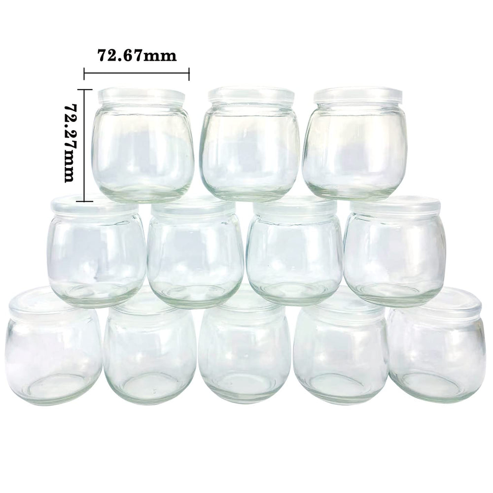 TOFOAN 6oz glass baby food jar with lids keeps portions fresh.