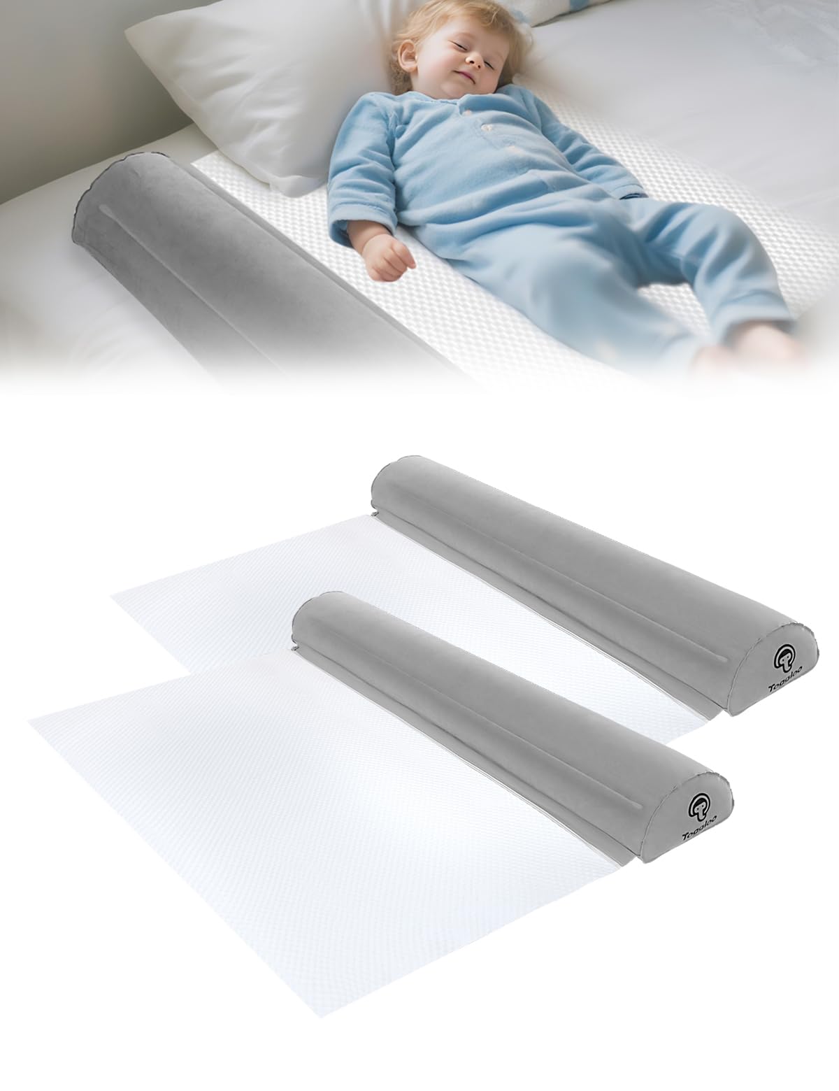 Toggloo quick setup inflatable rail inflates in seconds for easy use.