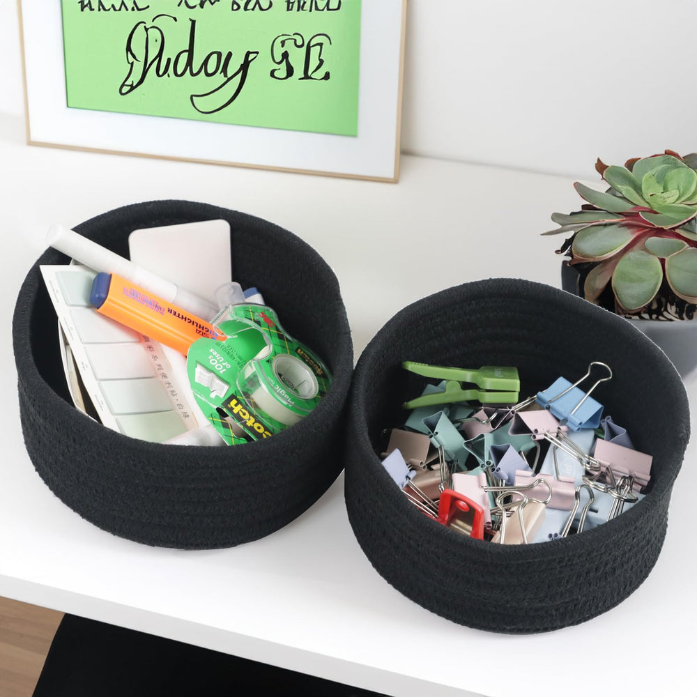 Togous basket on coffee table adding natural warmth to decor.