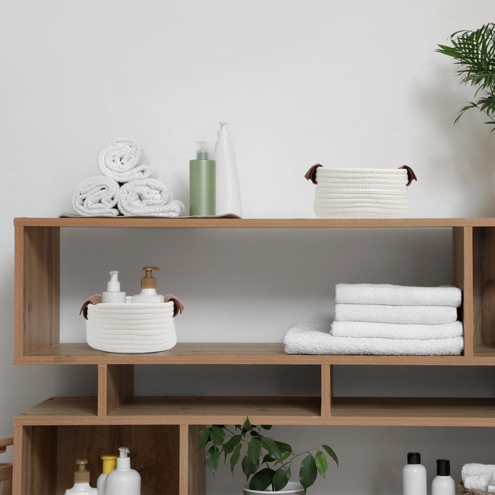 Togous round storage basket maintained with proper shape and care.