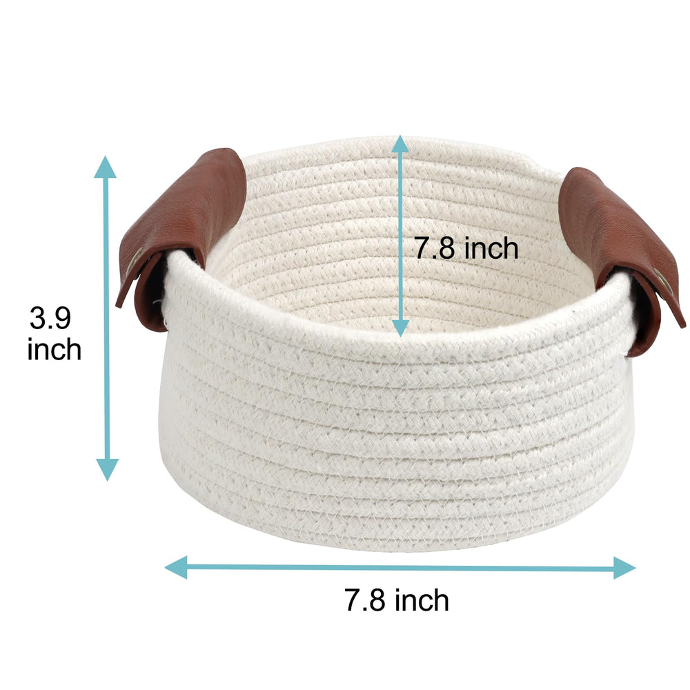 Togous soft edge cotton rope basket highlighting safe design.