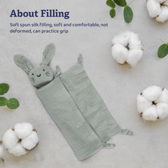 TOHARA 11x11 inch lightweight lovey is easy for tiny hands to grab.