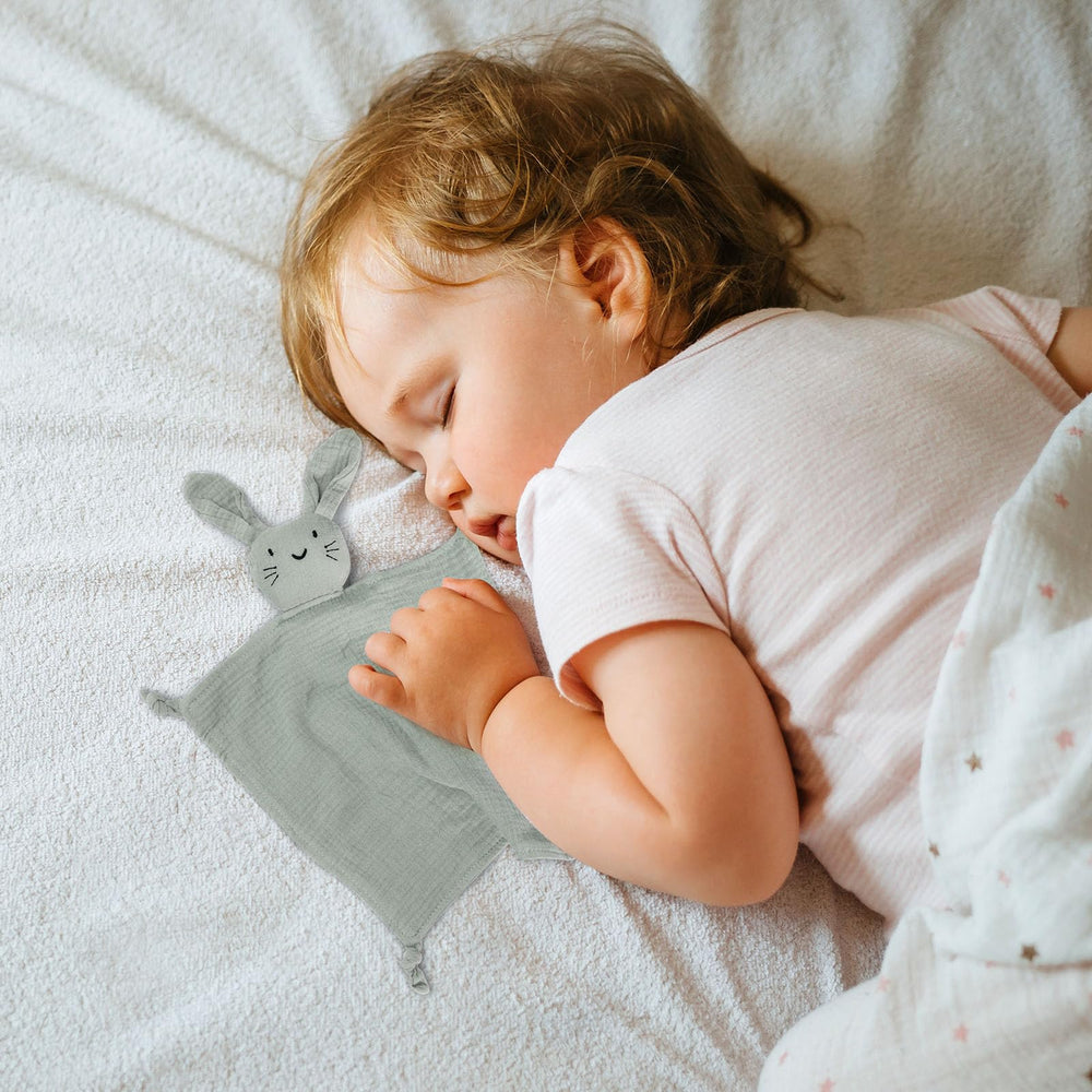 TOHARA bunny lovey makes a thoughtful newborn gift for boys and girls.