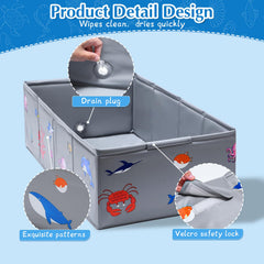 Tohetsuzp baby bathtub travel-ready for hotels and grandparents' homes.
