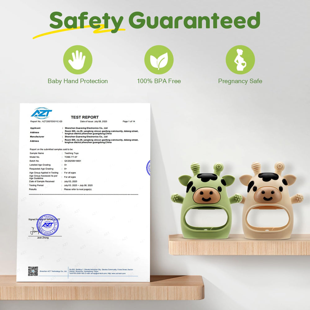TOHIBEE food-grade silicone material is BPA-free and odorless for safe chewing