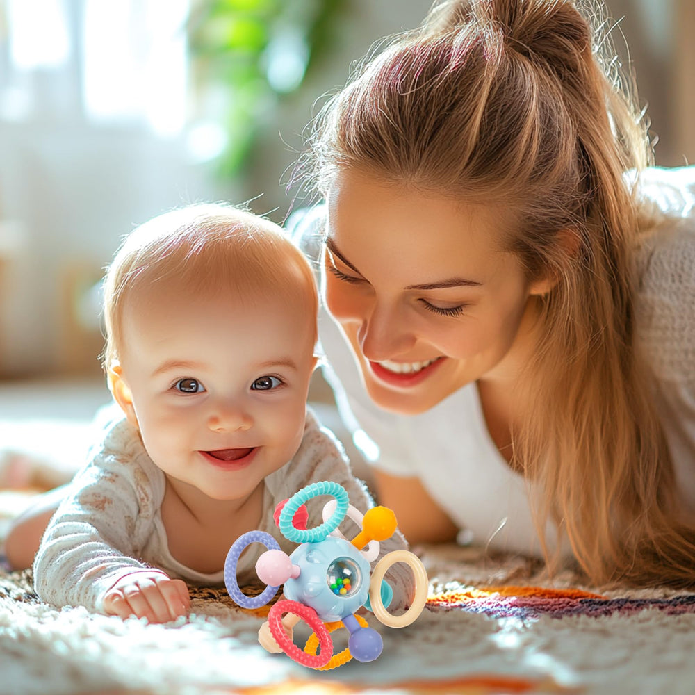 TOHIBEE Montessori teething toy easy cleaning via steam, UV, or brief boiling.