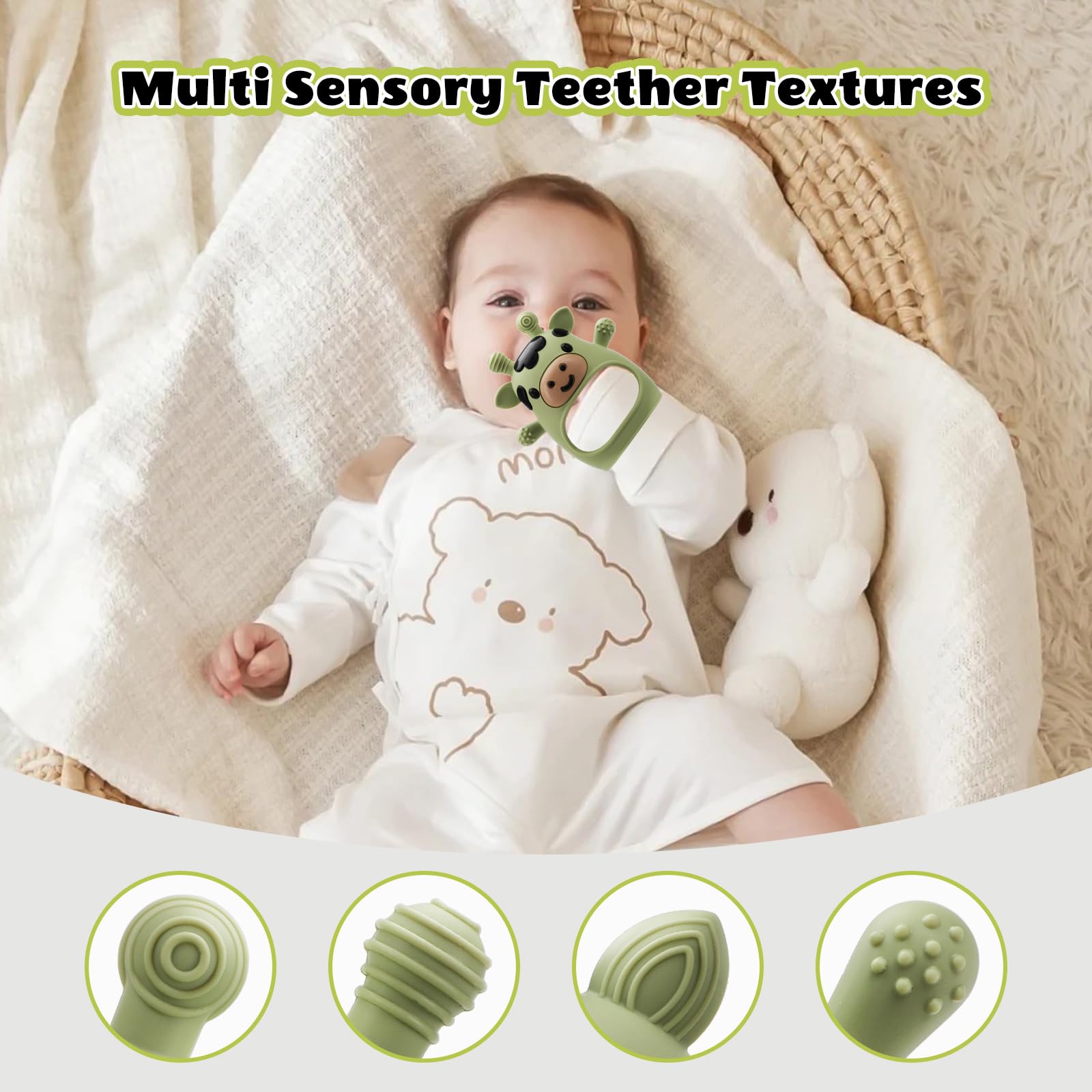 TOHIBEE silicone teether easy to clean for busy parents.