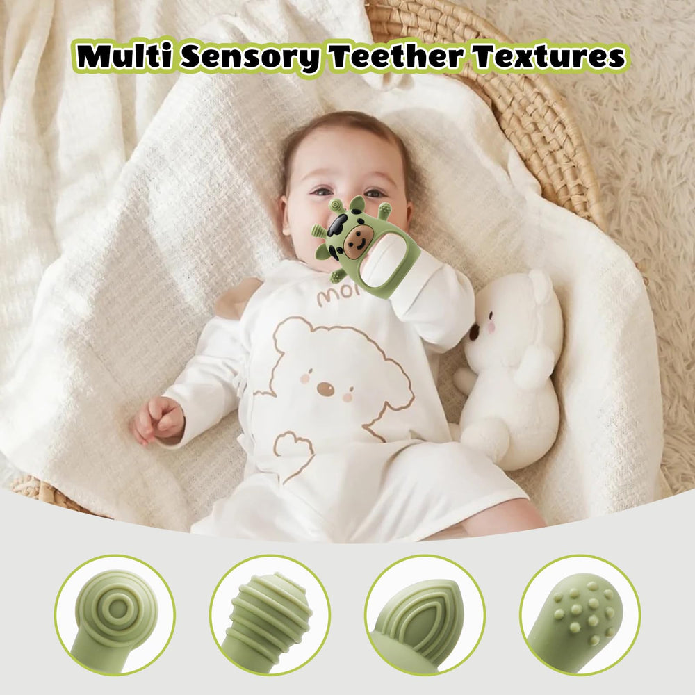 TOHIBEE silicone teether easy to clean for busy parents.