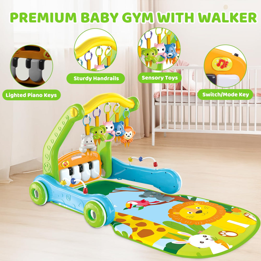 Toidgy learning walker with wheels supports early walking on safe surfaces.