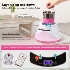 TOKPELA Yoni Steam Seat remote and touch screen for hands-free control