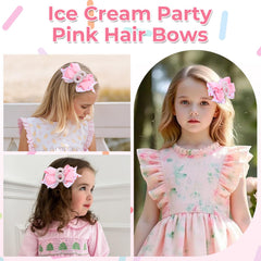 TOKUFAGU pastel bows set for baby outfits and birthday photos.