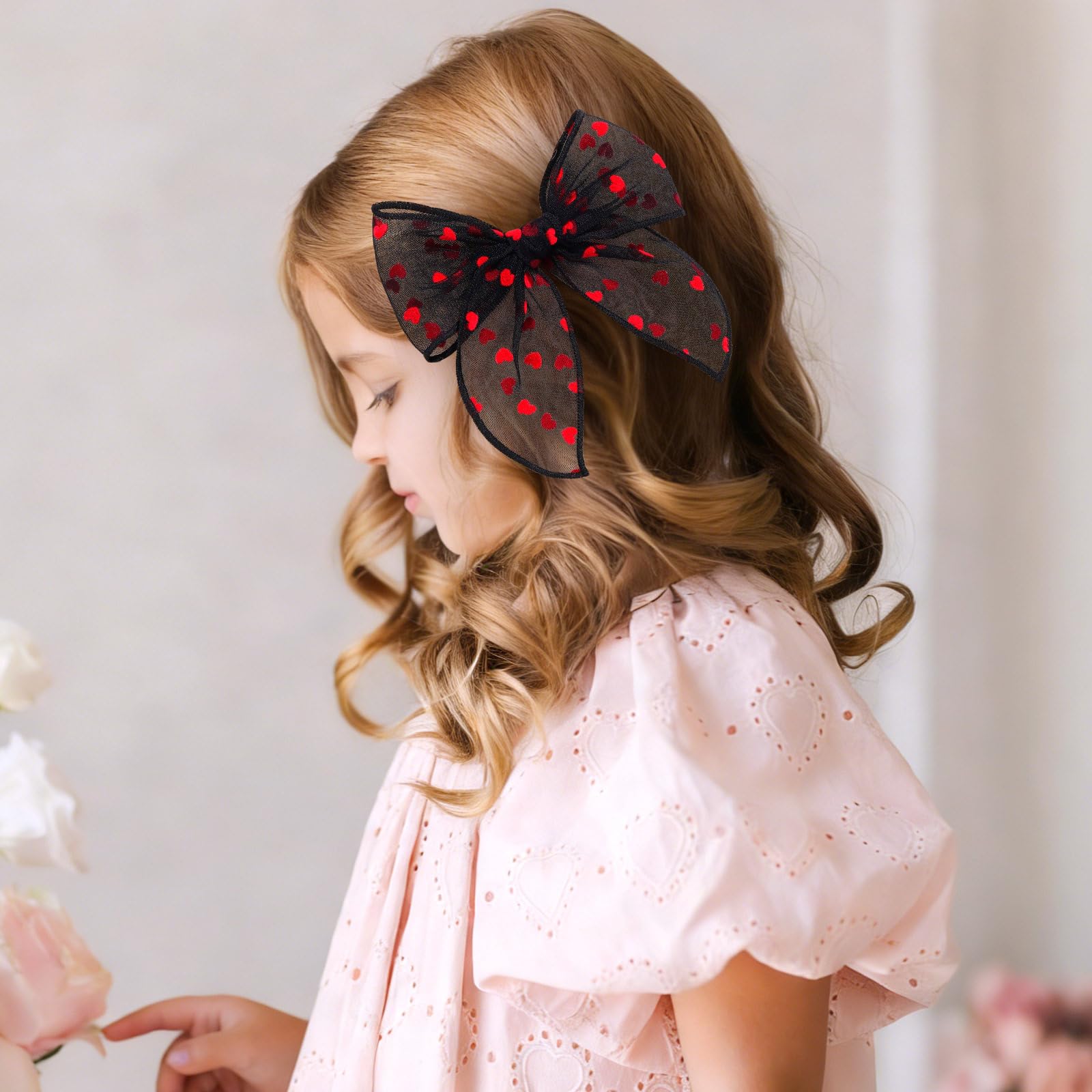 TOKUFAGU ready-to-wear Valentine hair accessory for girls.