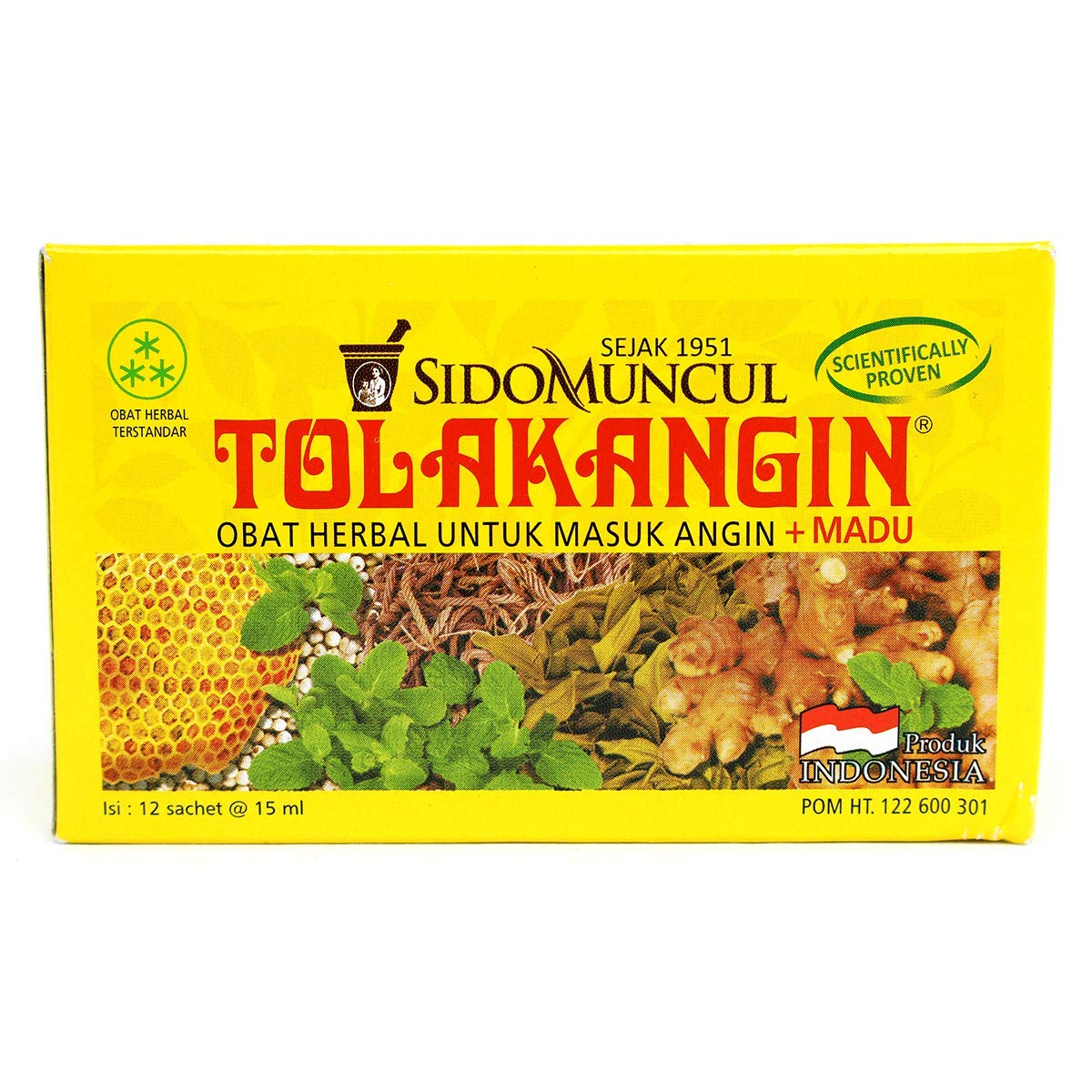 Tolakangin herbal syrup honey bottle for immune support