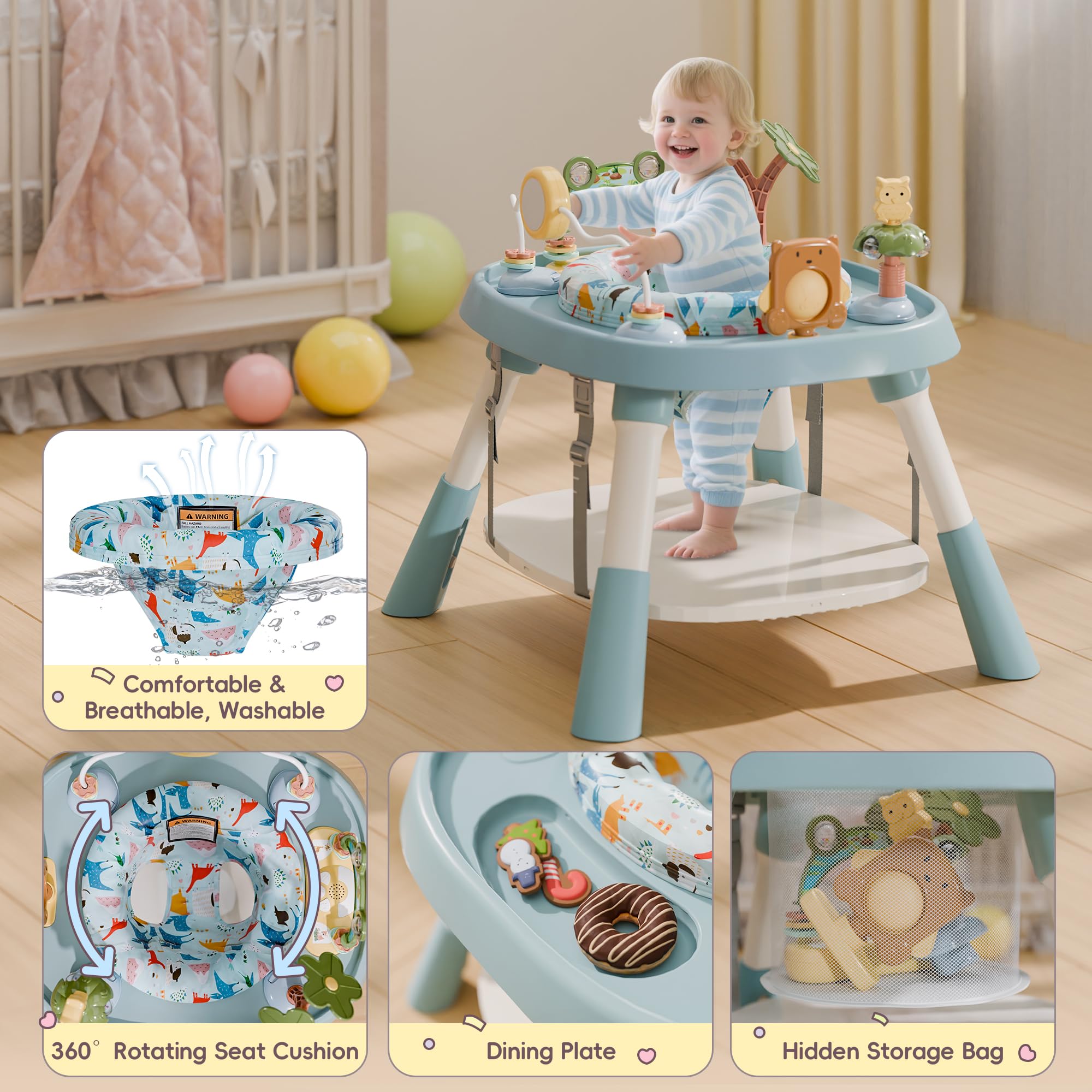 TOLEAD breathable washable seat cushion keeps baby comfortable
