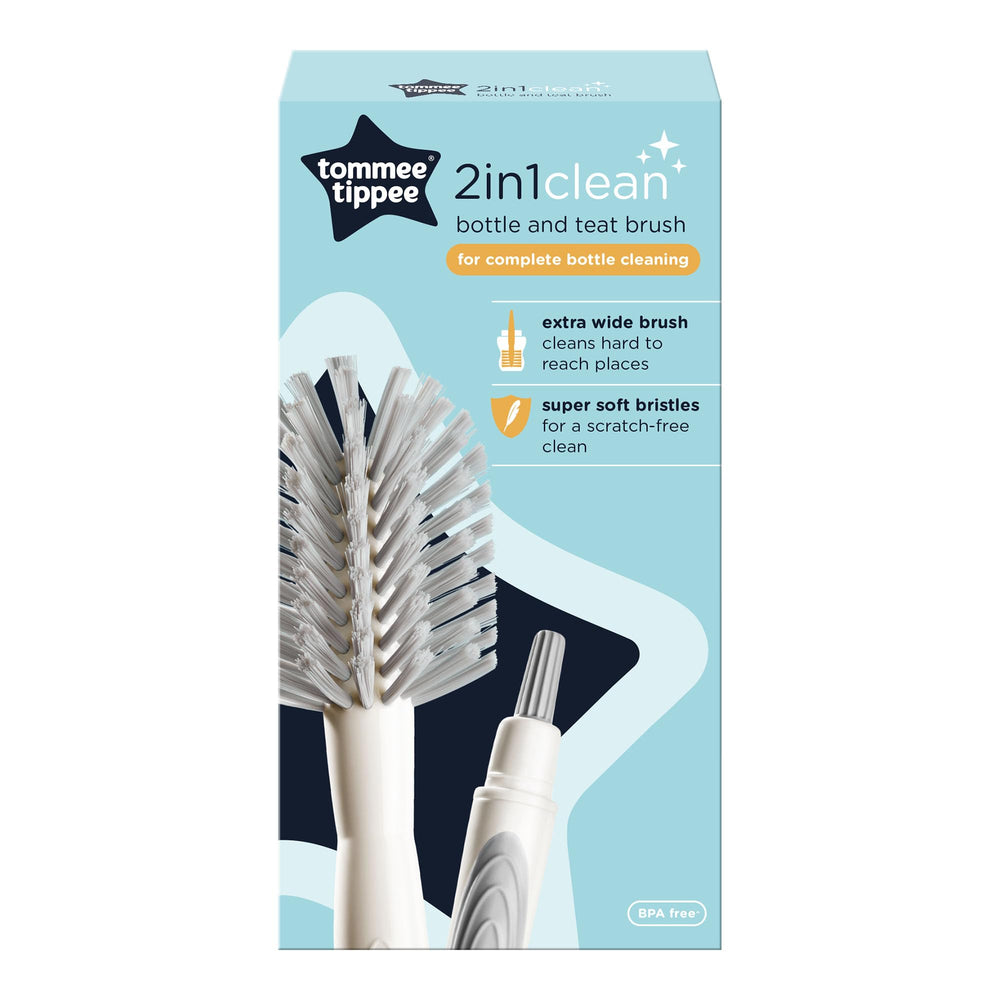 Tommee Tippee Closer to Nature teat cleaner designed to reach teat corners easily