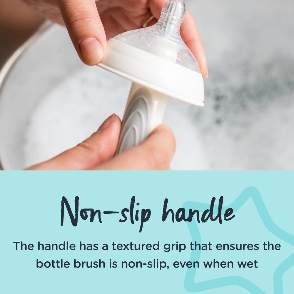 Tommee Tippee Closer to Nature sponge-free nylon bristles for hygienic care