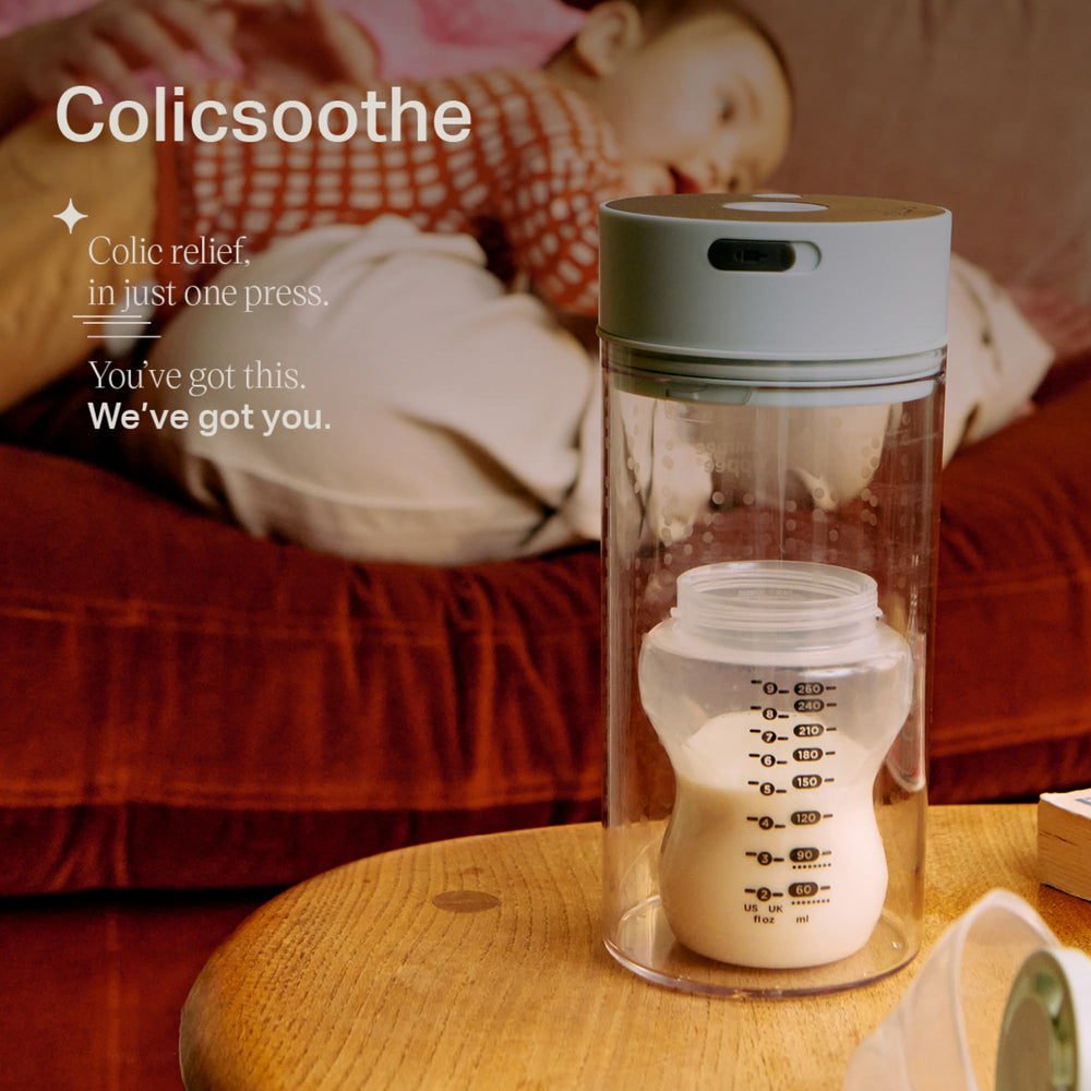 Tommee Tippee Colicsoothe with USB recharge port for easy charging.