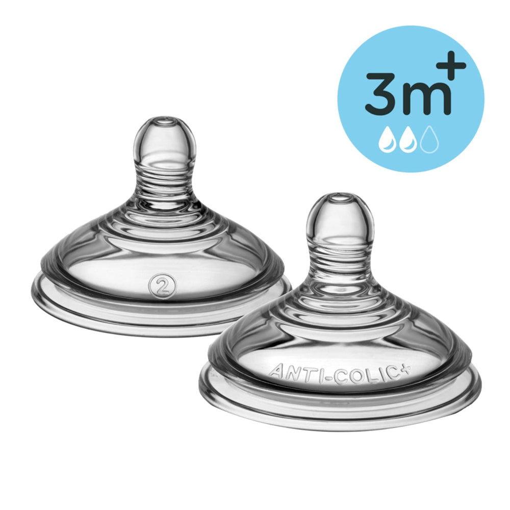 Tommee Tippee CTN Teats Medium Flow soft silicone teat for comfortable feeding