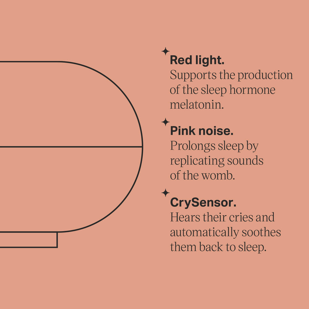 Tommee Tippee Dreammaker simulates ideal sleep conditions for smoother nights.