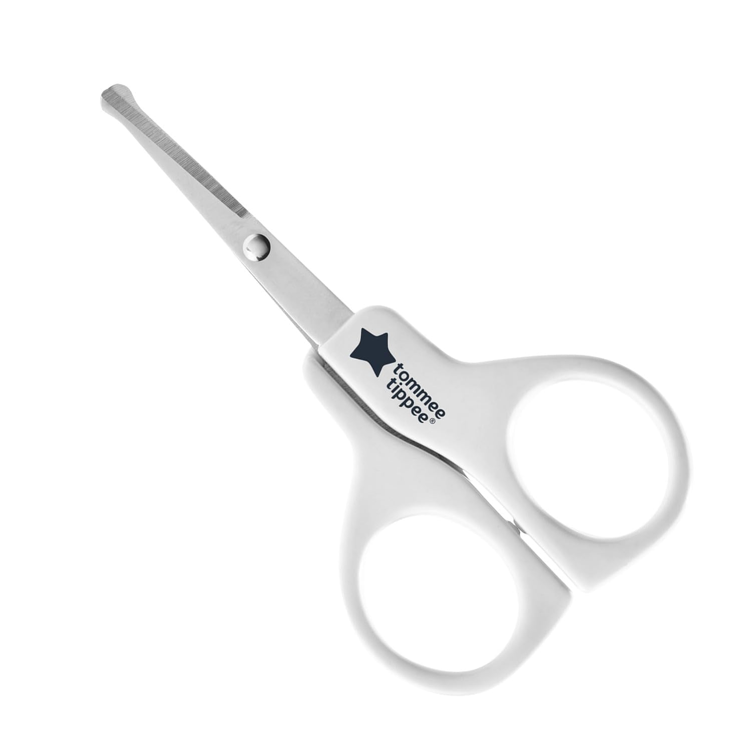 Tommee Tippee Essential Basics Baby Scissors with ergonomic handles for precise control.