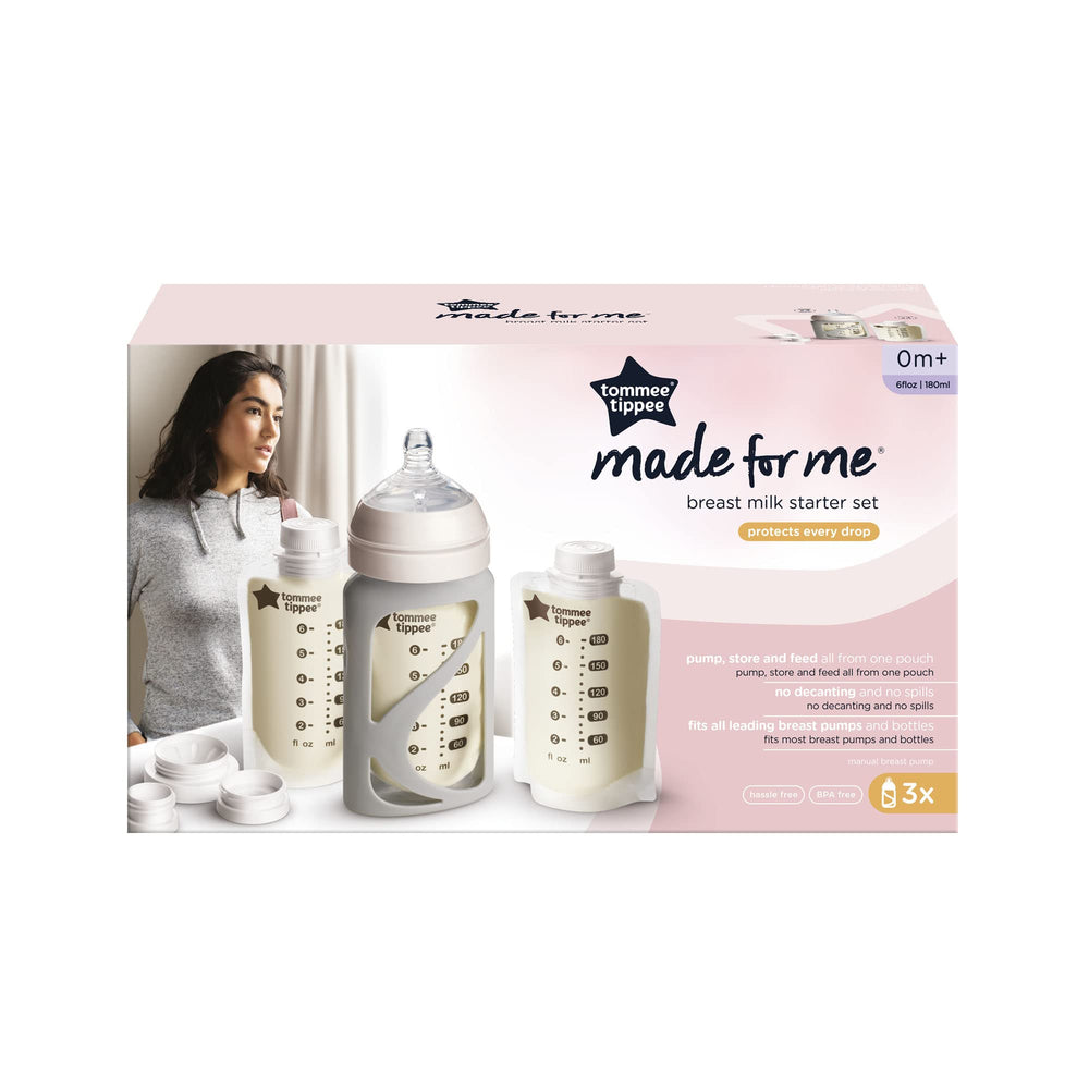 Tommee Tippee fridge and freezer safe storage pouches support organized milk handling.