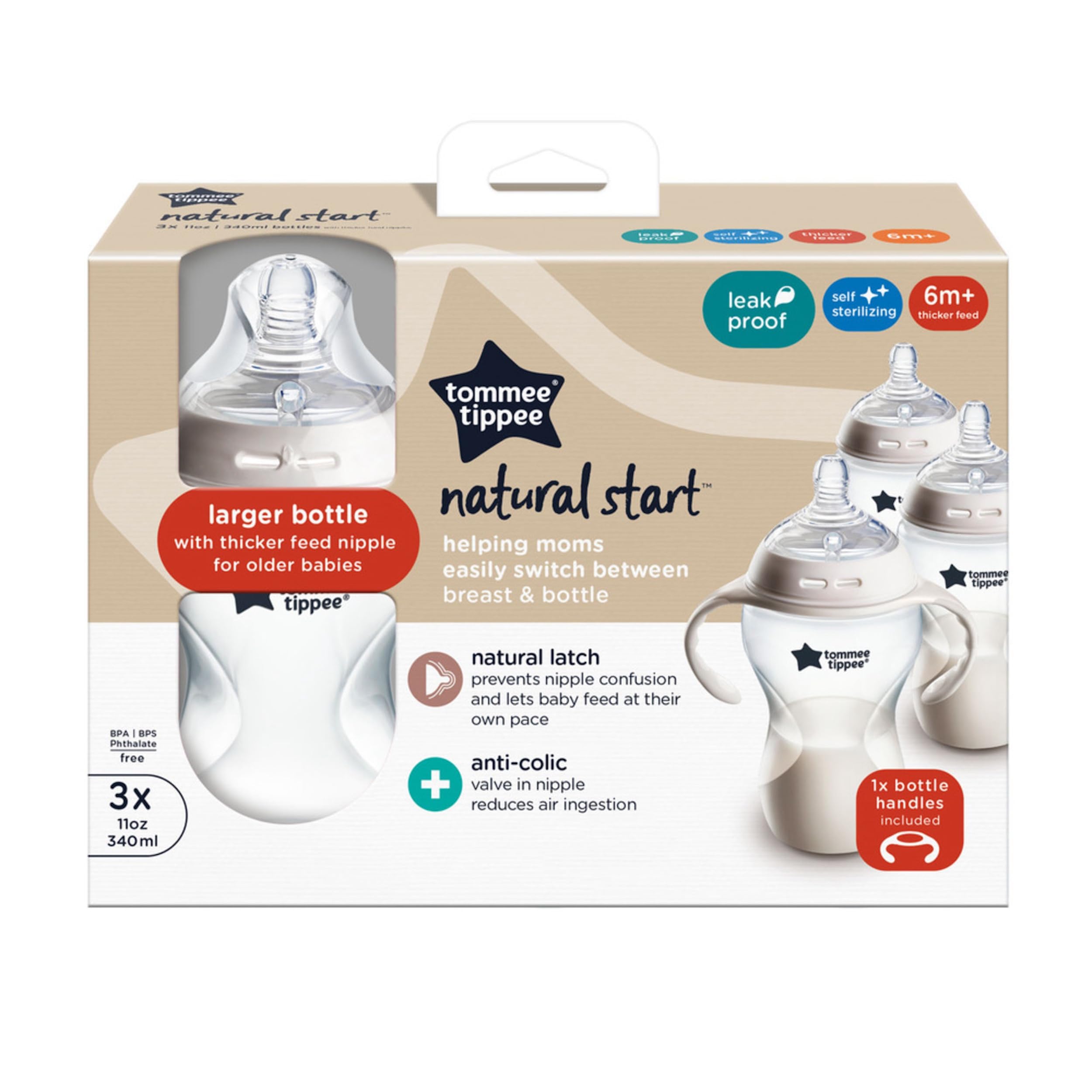 Tommee Tippee Natural Start three-pack setup for busy households
