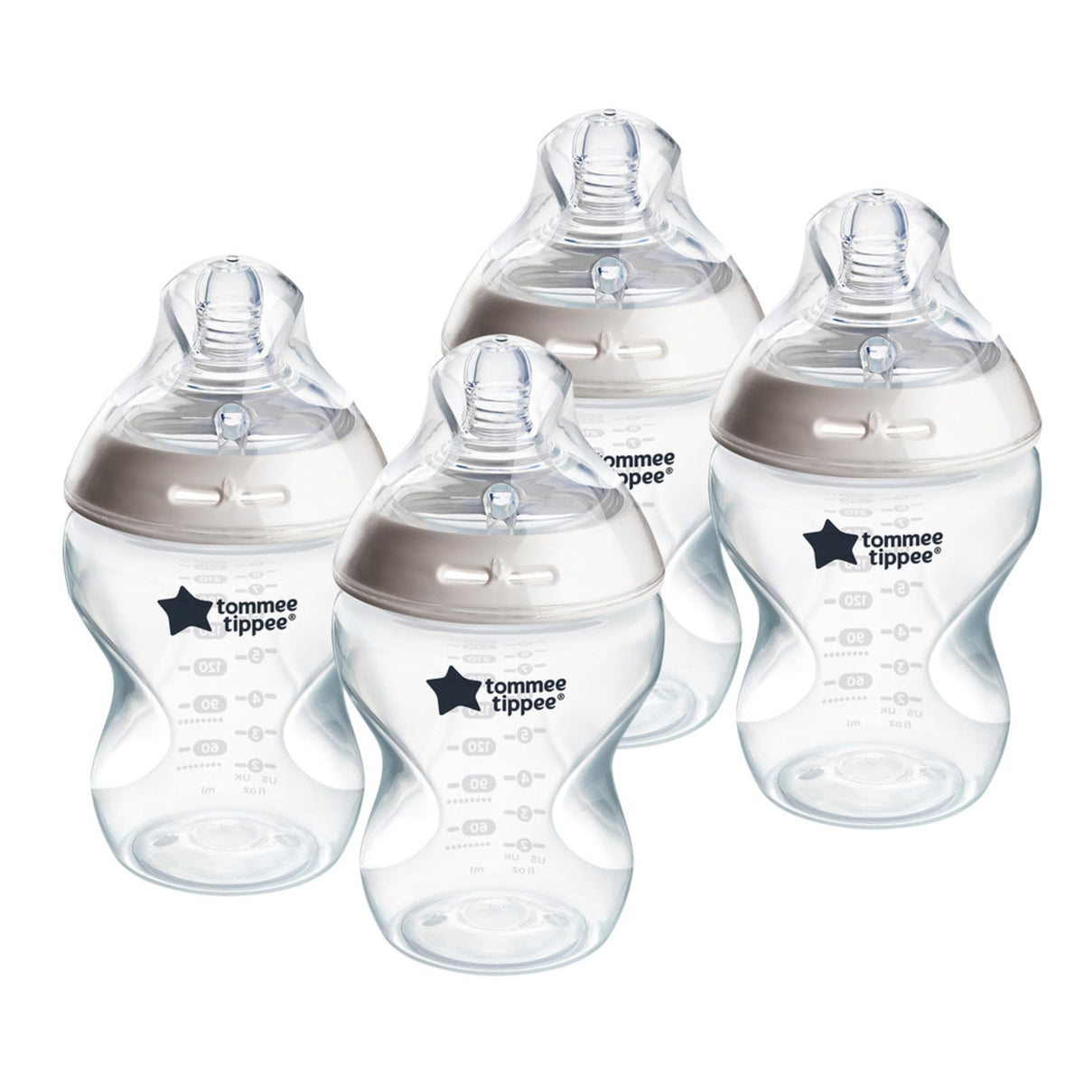 Tommee Tippee Natural Start 9 oz bottle front view for smooth feeding transitions