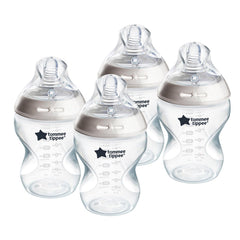 Tommee Tippee Natural Start 9 oz bottle front view for smooth feeding transitions