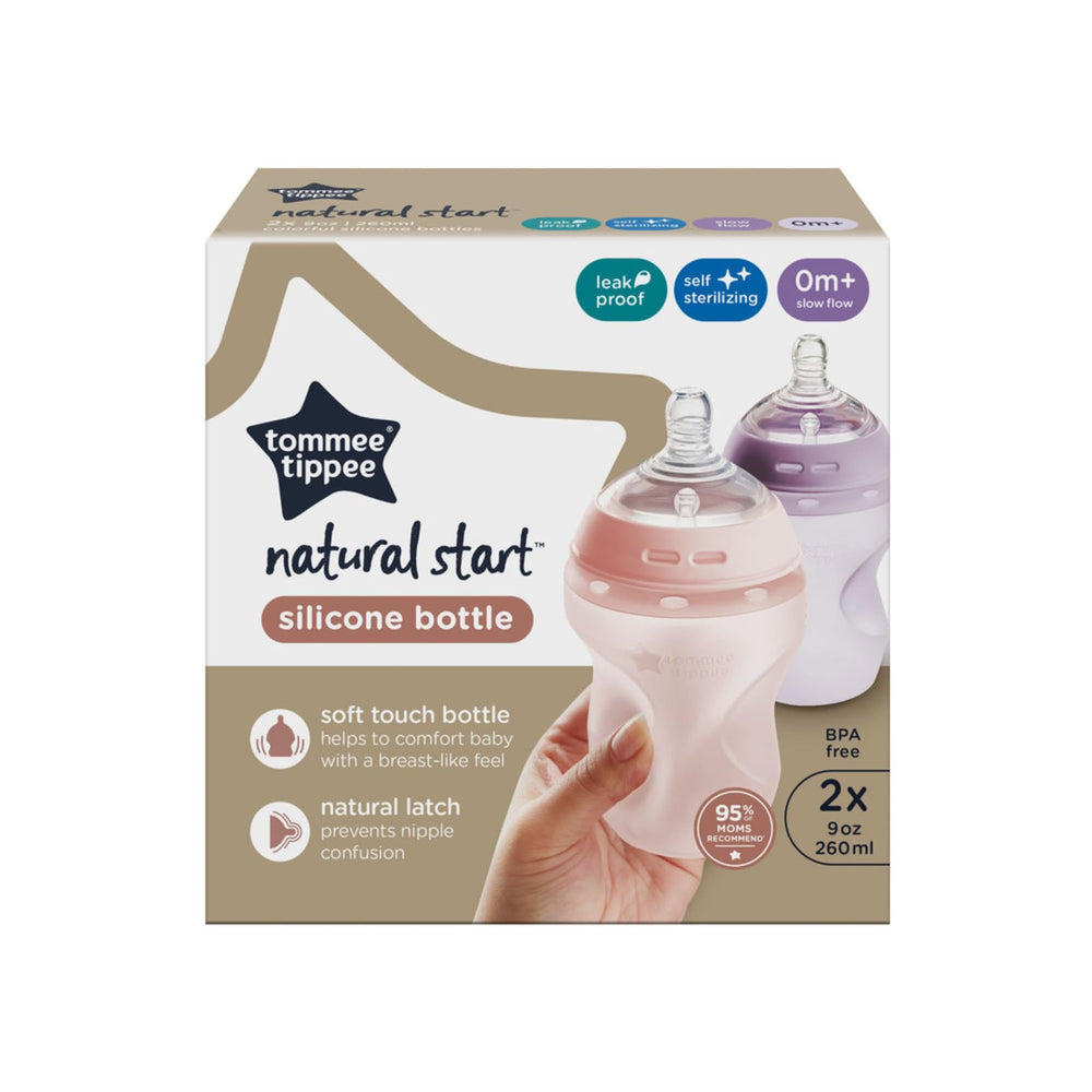 Tommee Tippee BPA-free silicone bottle for safe daily feeding