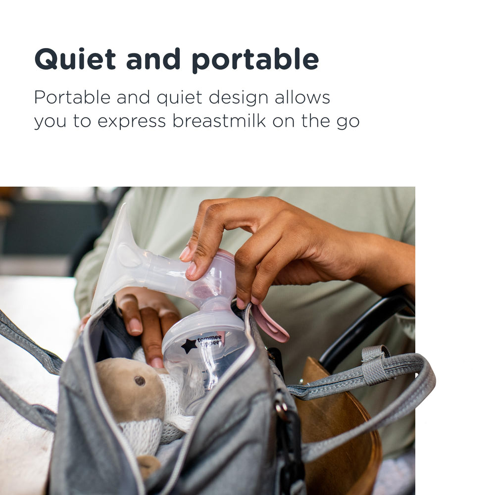 Tommee Tippee hygienic one-piece flange design is quick to assemble.