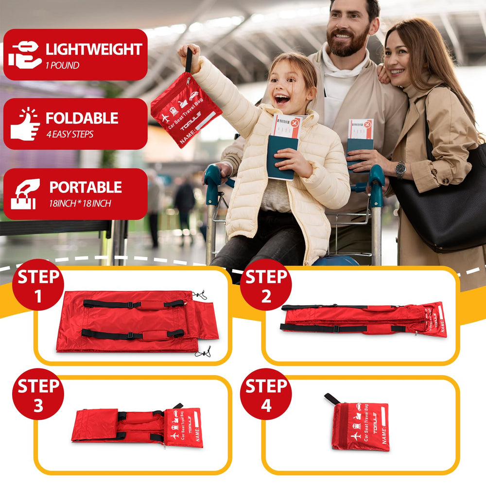 TOMULE large-capacity bag accommodating most car seats and strollers