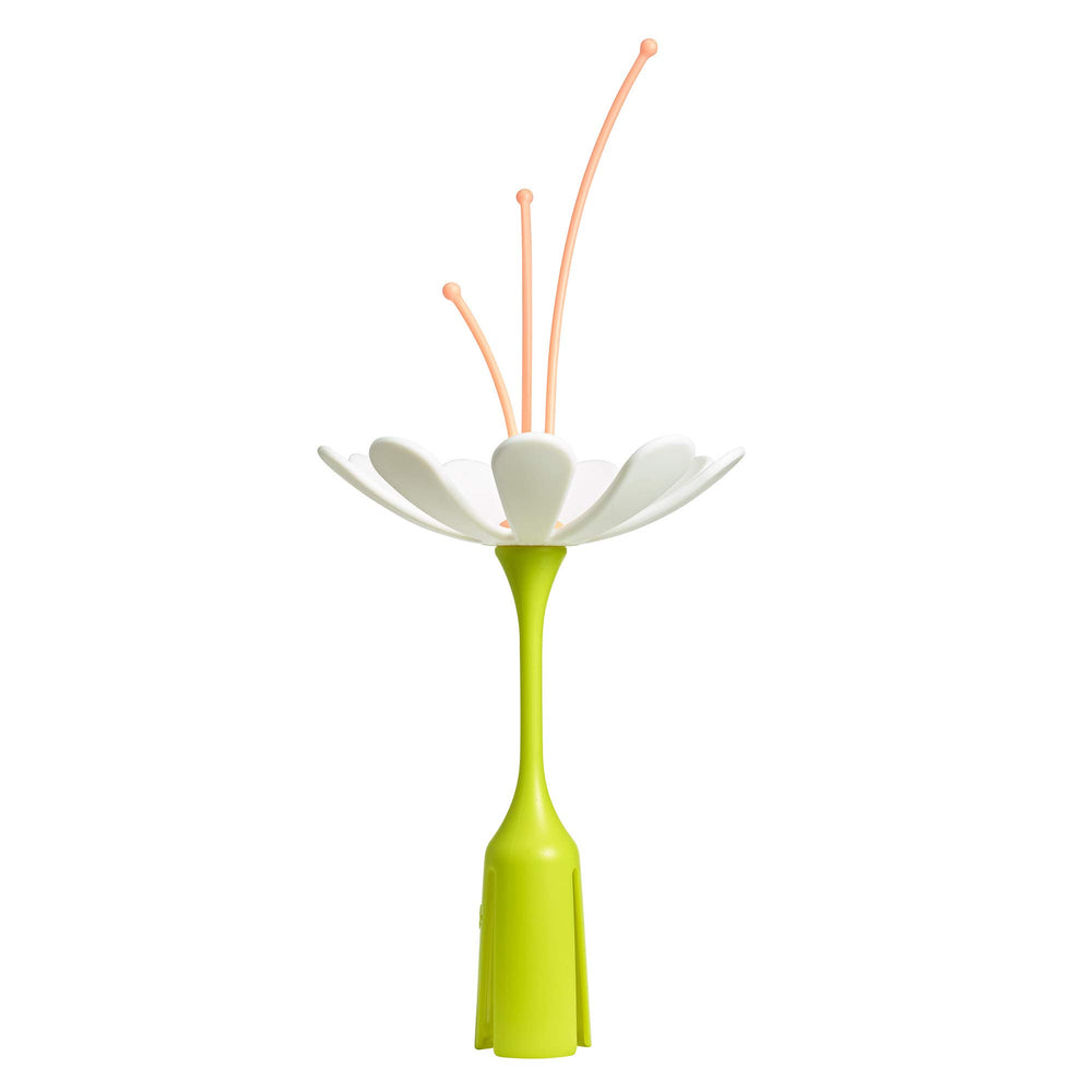 TOMY Boon Stem drying rack attachment overview shows space-saving design for countertops.
