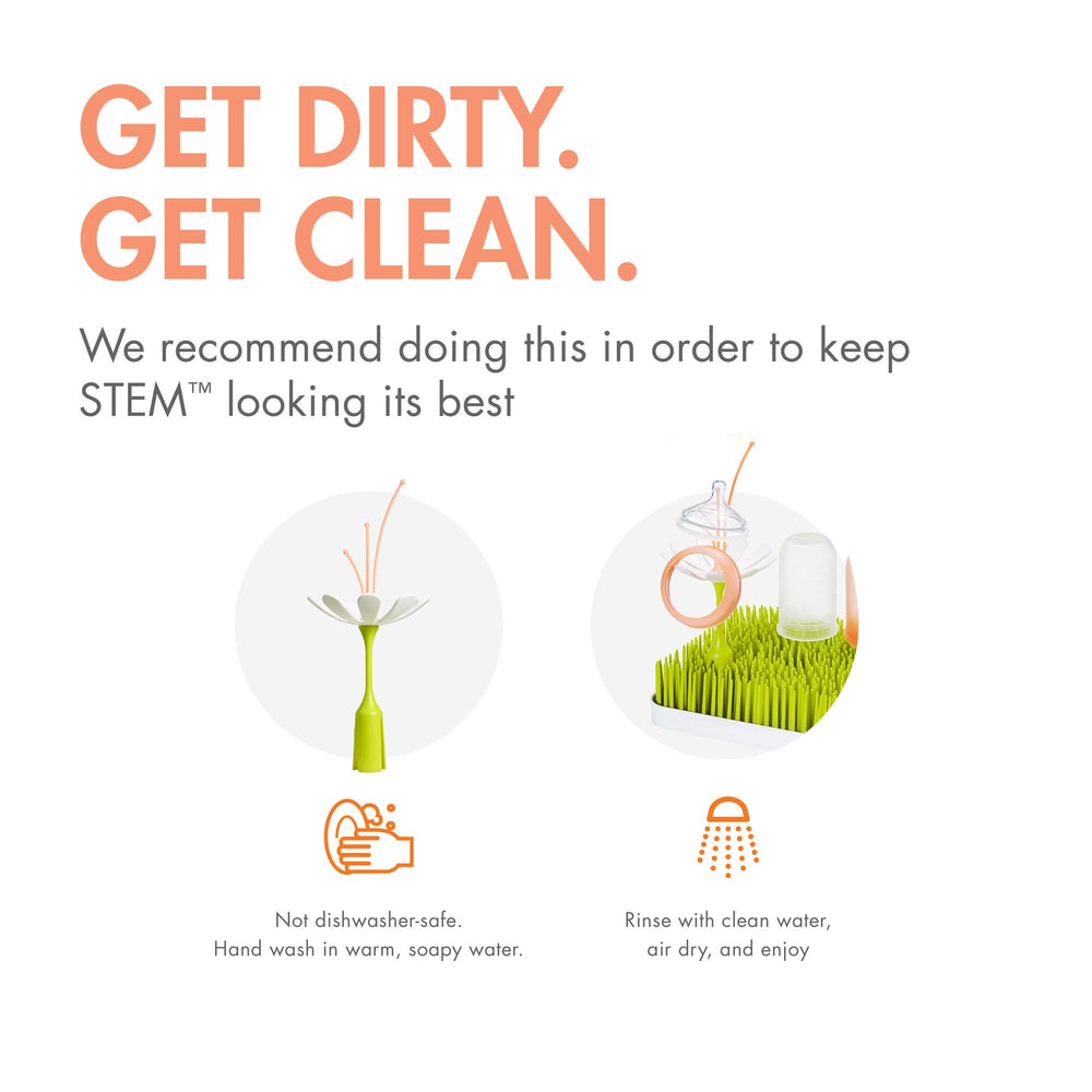 TOMY Boon Stem is hand wash only for easy maintenance.