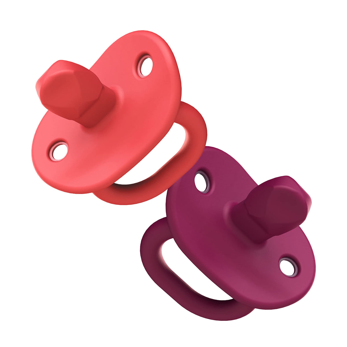 Tomy JEWL Stage 2 pink pacifier with gem-shaped nipple supports comfortable tongue placement