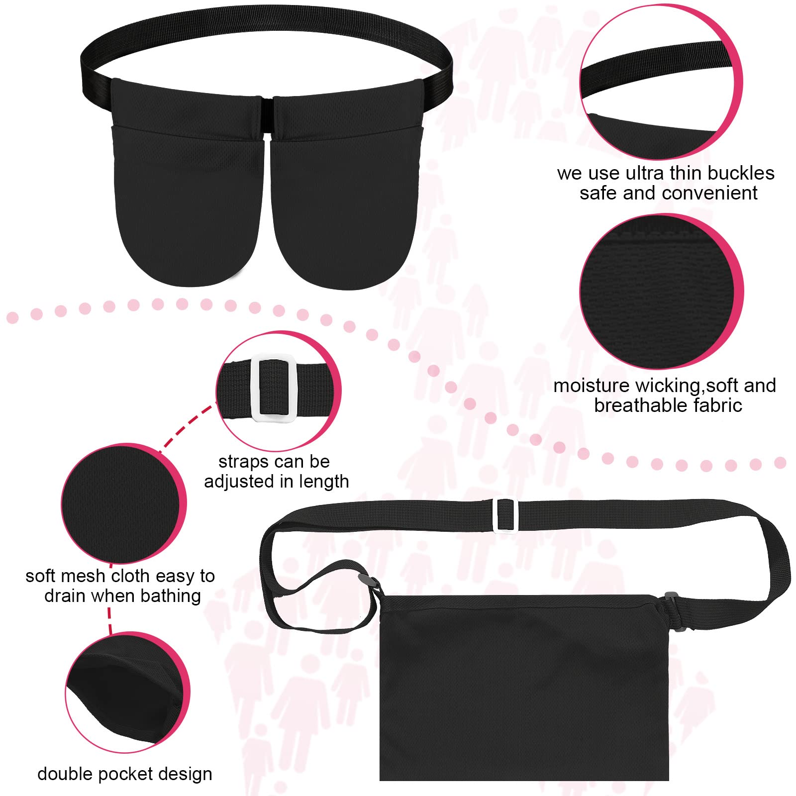 Tondiamo adjustable neck strap for versatile wear beneath clothing.