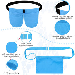 Tondiamo dual-pouch design holds two drain bottles securely.
