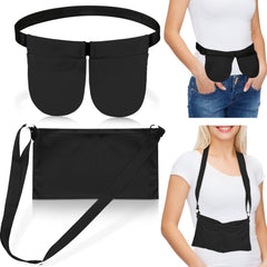 Tondiamo mastectomy drain holder with waist belt keeps drains secure during daily wear.