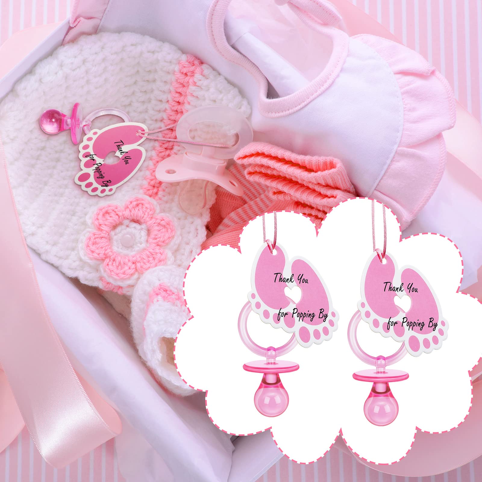 Tondiamo complete pacifier necklace kit ready to gift at baby showers.