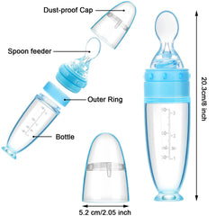 Tondiamo silicone spoon with soft touch for gentle feeding.