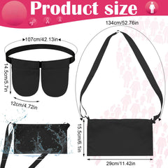 Tondiamo two shower bags designed for easy drainage and quick cleaning.