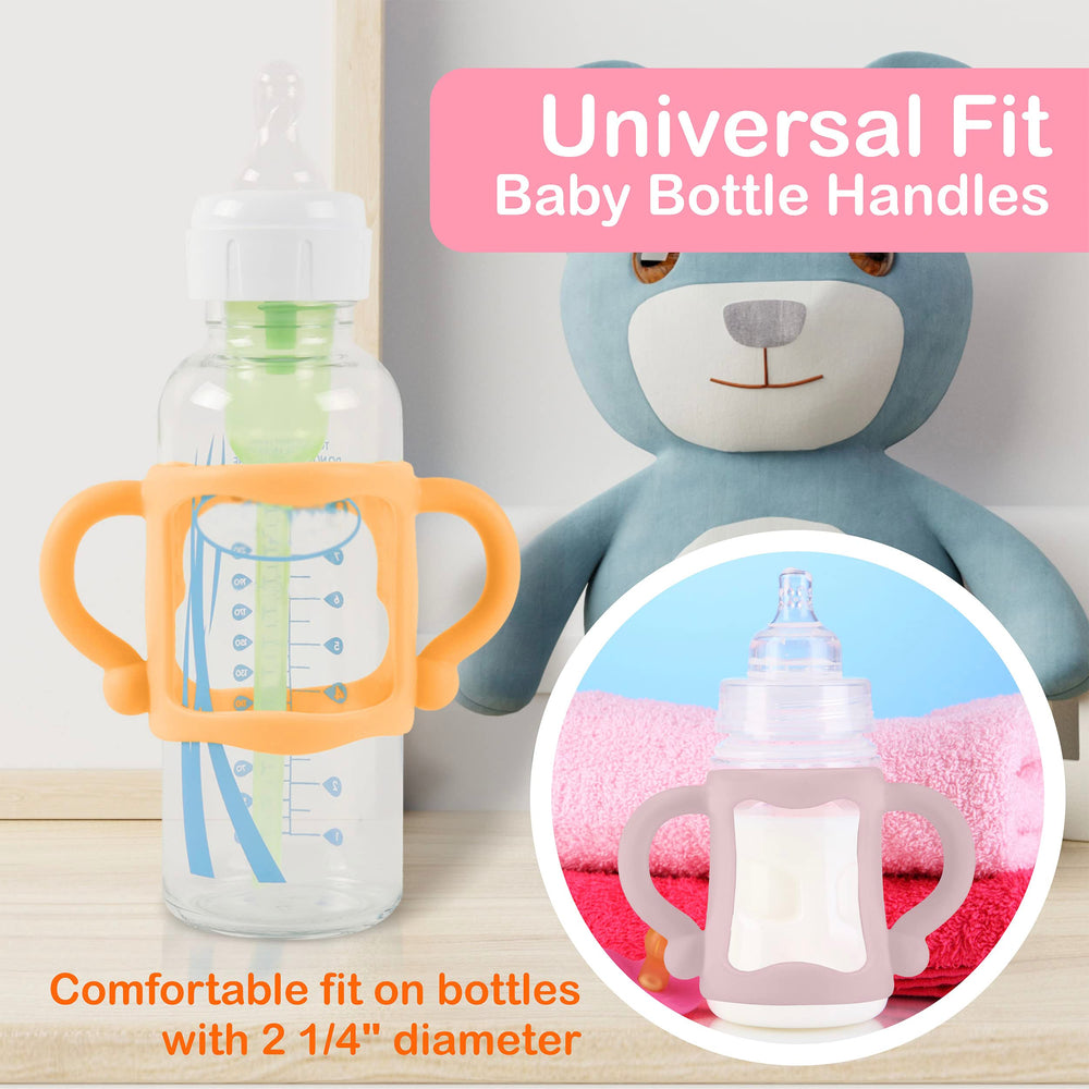 TonGass pink bottle handles with ergonomic dual grips on a bottle.