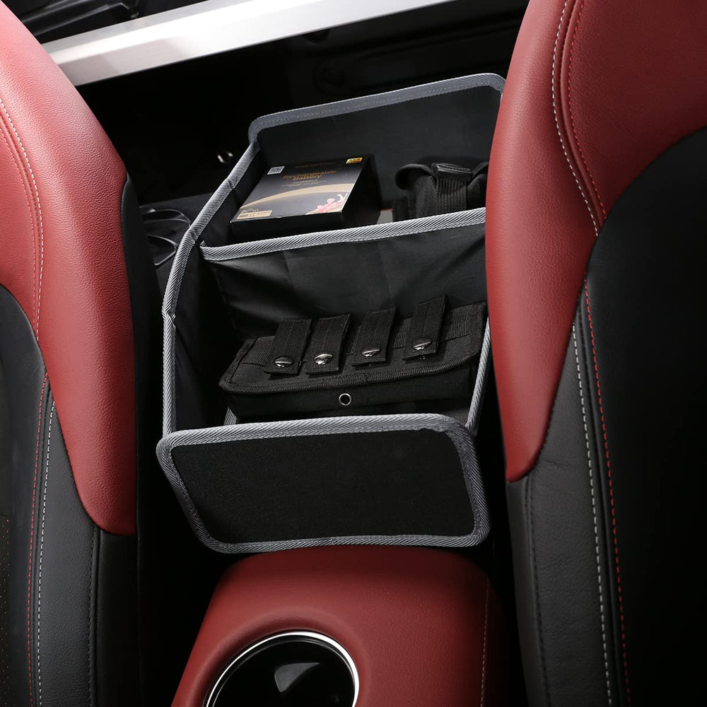 TongSheng seat organizer folds away to save space when not needed.